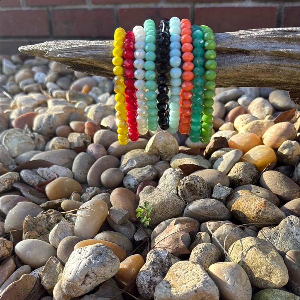 Colorful Beaded Bracelets Set